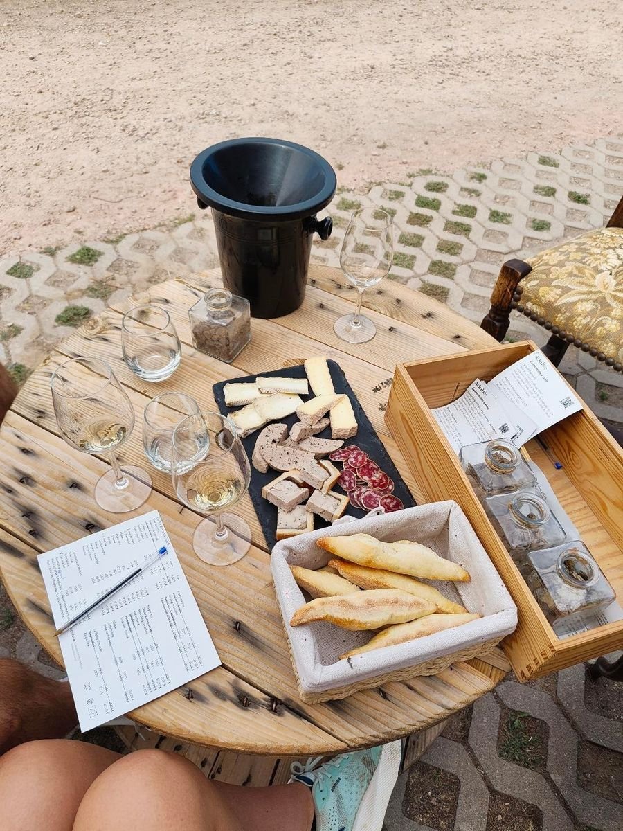 Planche gourmande et dégustation au Domaine Achillée